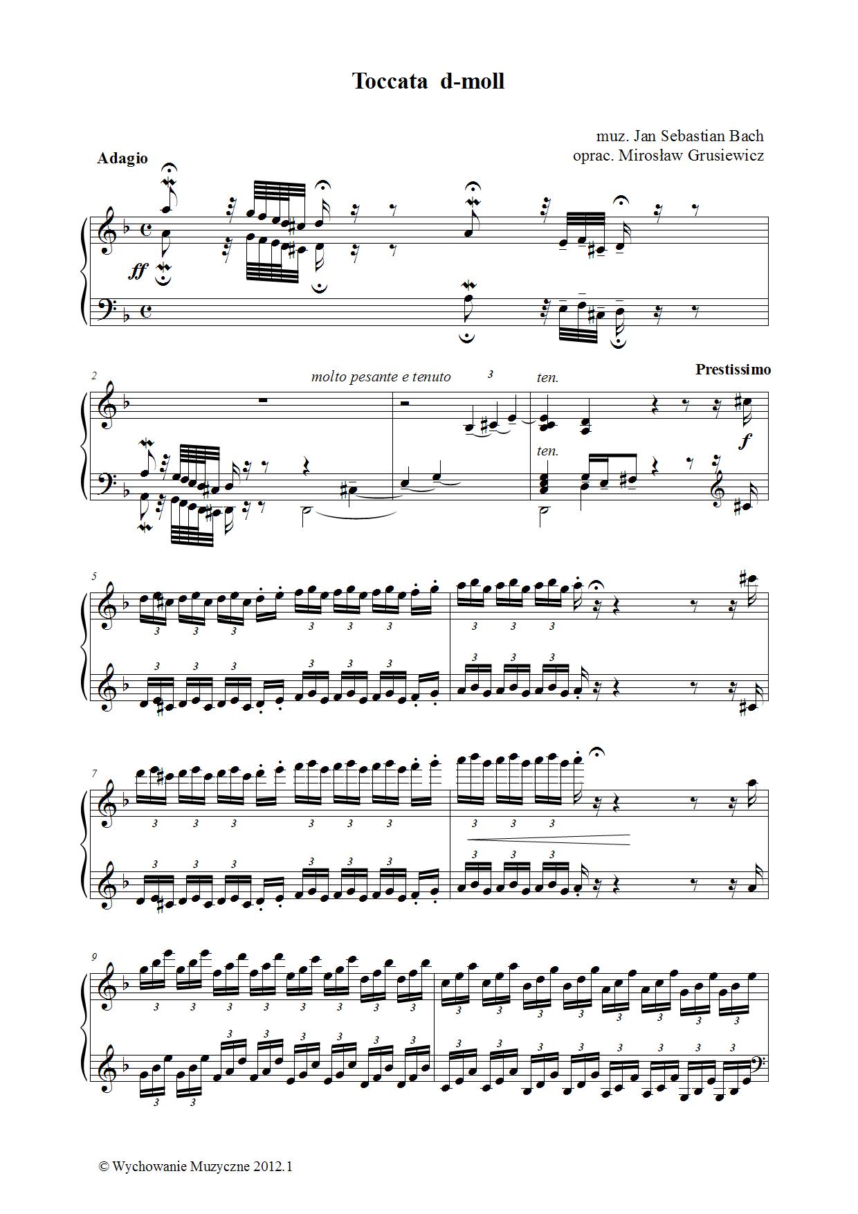 Toccata  d-moll BWV 565