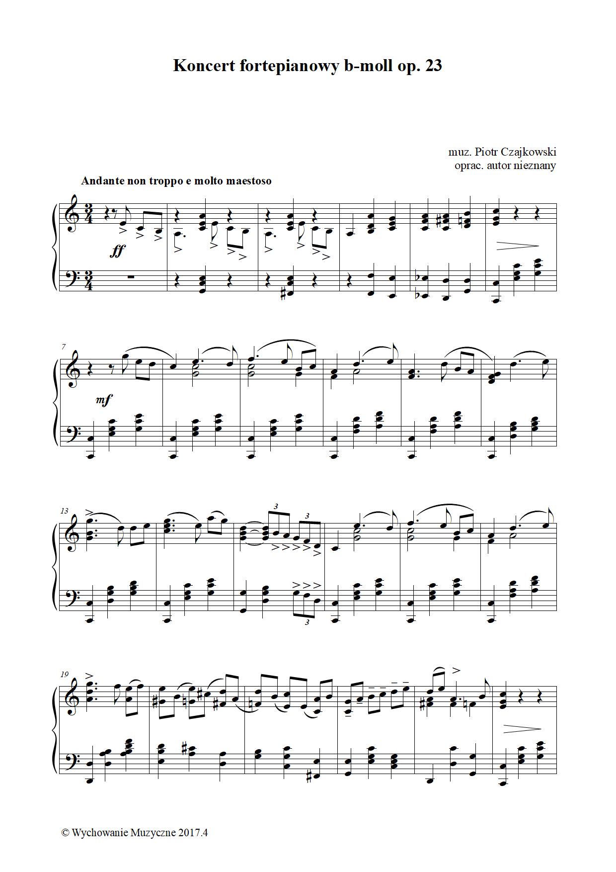 Koncert fortepianowy b-moll op. 23